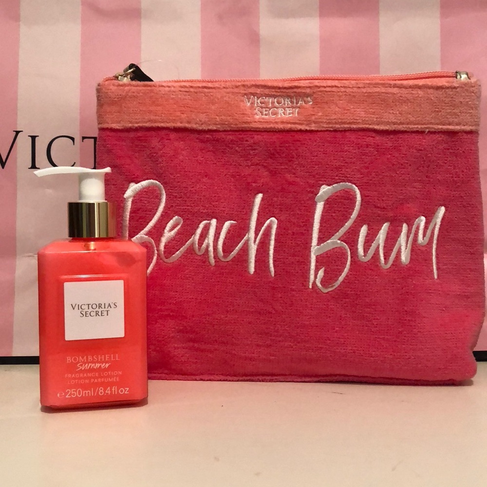 Victoria’s Secret Bombshell Summer Lotion & bag